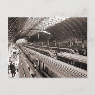 Cartão Postal Estação Paddington, Londres.