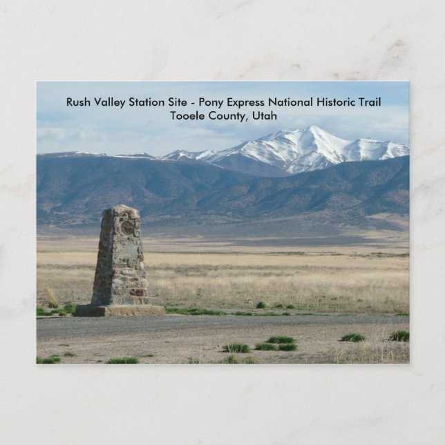 Cartão Postal Estação Rush Valley (Frente)