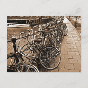 Cartão Postal Estacionamento de bicicleta — Amsterdã, em novembr