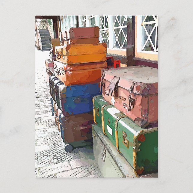 CARTÃO POSTAL ESTAÇÕES DE COMBOIO (Frente)