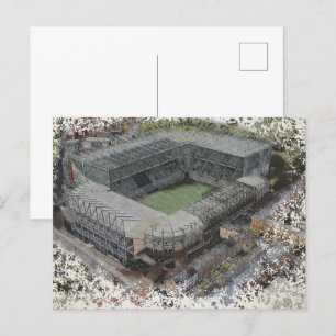 Cartão Postal Estádio de Futebol Histórico em Newcastle upon Tyn