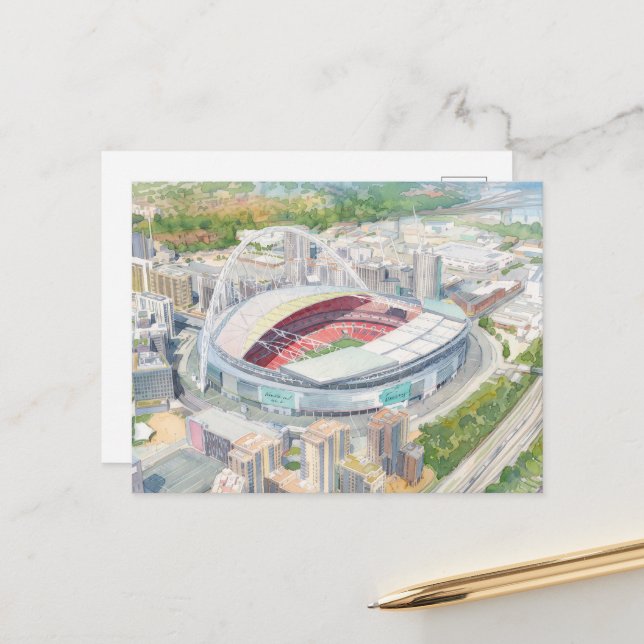 Cartão Postal Estádio de Wembley (Frente/Verso In Situ)