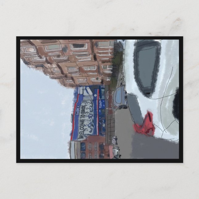 Cartão Postal Estádio Ibrox Glasgow, Escócia (Frente)