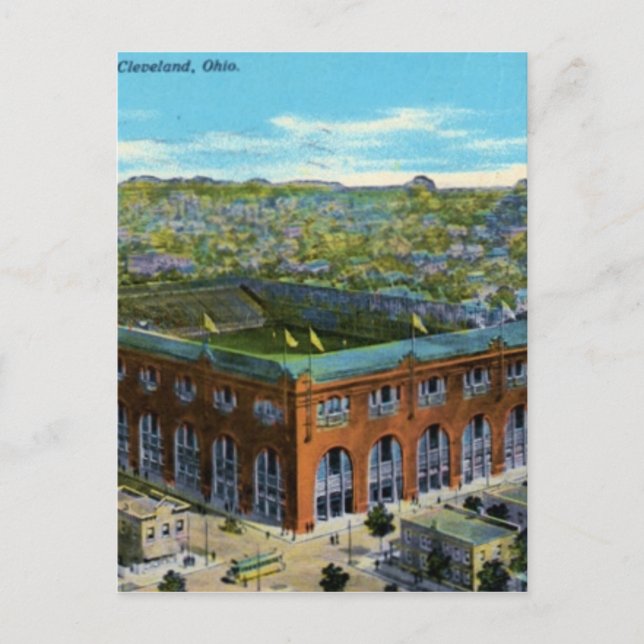 Cartão Postal Estádio League Park Baseball (Frente)