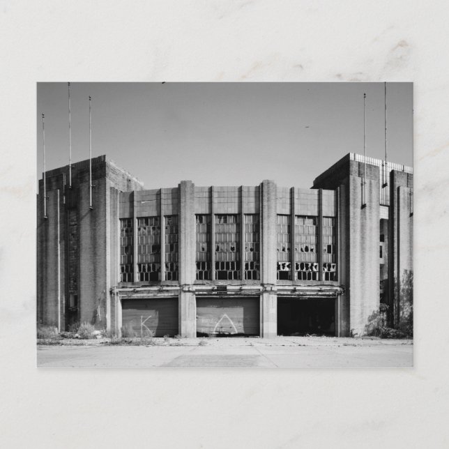 Cartão Postal Estádio Roosevelt, cidade de Jersey, NJ (Frente)