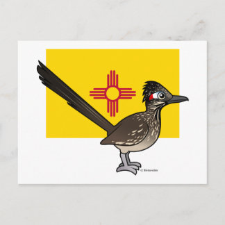 Cartão Postal Estado Birdorable do Novo México: Roadrunner