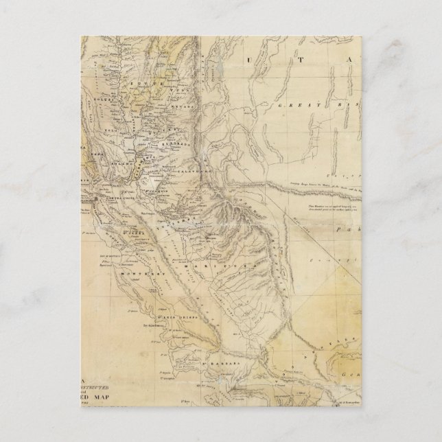 Cartão Postal Estado da Califórnia (Frente)