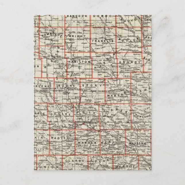 Cartão Postal Estado de Iowa (Frente)