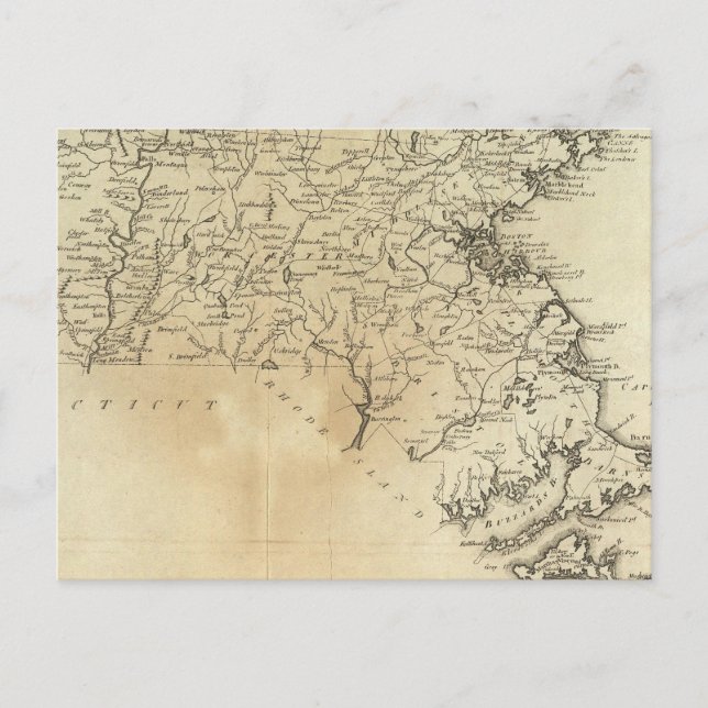 Cartão Postal Estado de Massachusetts (Frente)
