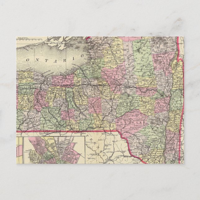 Cartão Postal Estado de Nova Iorque (Frente)