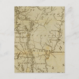 Cartão Postal Estado de Vermont desenhado e gravado