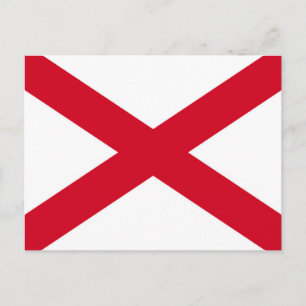 Cartão Postal Estado do Alabama Flag Design
