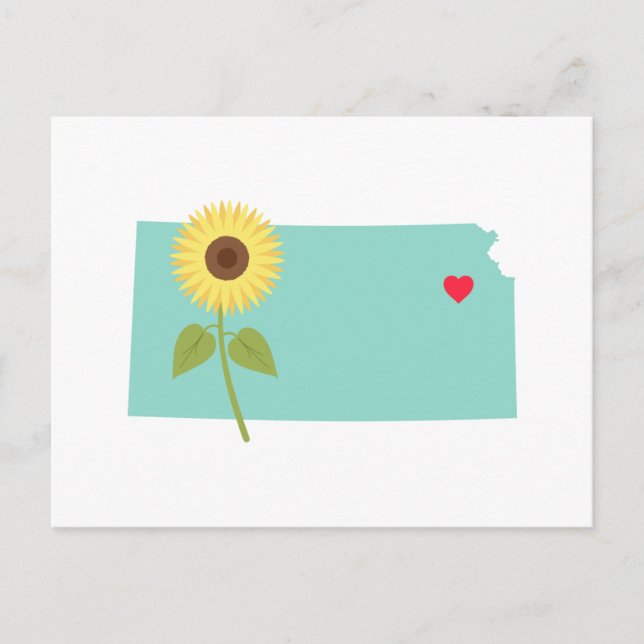 Cartão Postal Estado do Kansas (Frente)