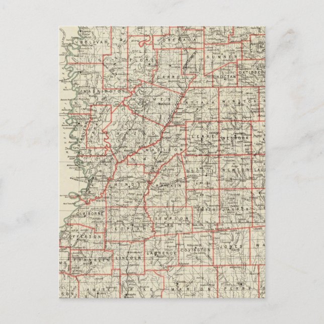 Cartão Postal Estado do Mississippi (Frente)