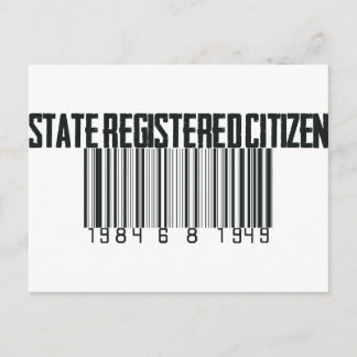 Cartão Postal Estado registrado
