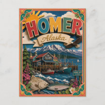 Estados de PopCut Homer Alaska Arte de Papel
