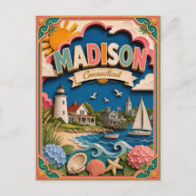 Estados de PopCut Madison Connecticut Arte de Pape