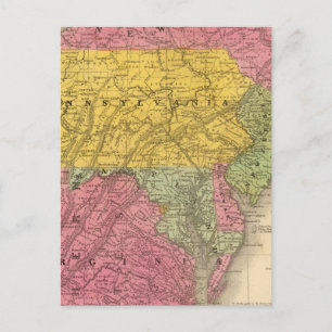Cartão Postal Estados do Meio, EUA
