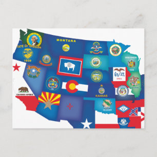 Cartão Postal Estados dos EUA