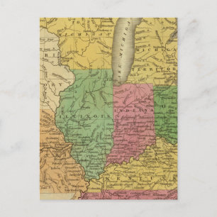 Cartão Postal Estados ocidentais, territórios