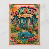 Estados PopCut Bloomington Minnesota Arte em Papel