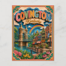 Estados PopCut Covington Kentucky Arte em Papel