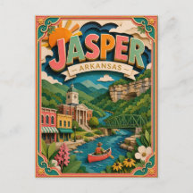 Estados PopCut Jasper Arkansas Arte de Papel