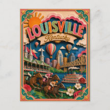 Estados PopCut Louisville Kentucky Arte em Papel