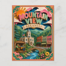 Estados PopCut Mountain View Arkansas Arte de Pape
