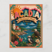 Estados PopCut Parque Nacional Acadia Maine Arte e