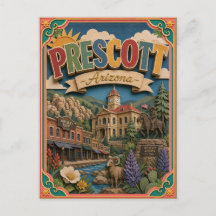 Estados PopCut Prescott Arizona Arte de Papel