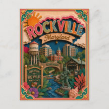Estados PopCut Rockville Maryland Arte em Papel