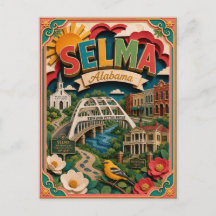 Estados PopCut Selma Alabama Arte de Papel