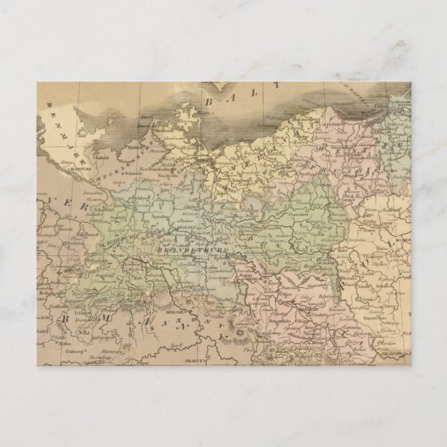 Cartão Postal Estados Prussianos (Frente)