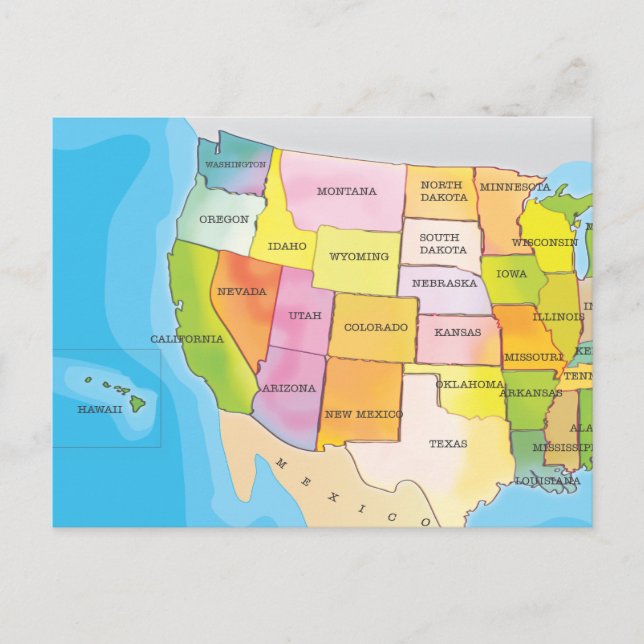 Cartão Postal Estados Unidos Da América (Frente)