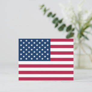 Cartão Postal Estados Unidos da América bandeira EUA patriótico