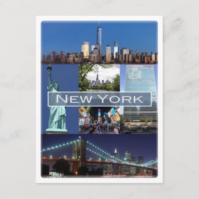 Cartão Postal Estados Unidos da América - Nova Iorque - (Frente)