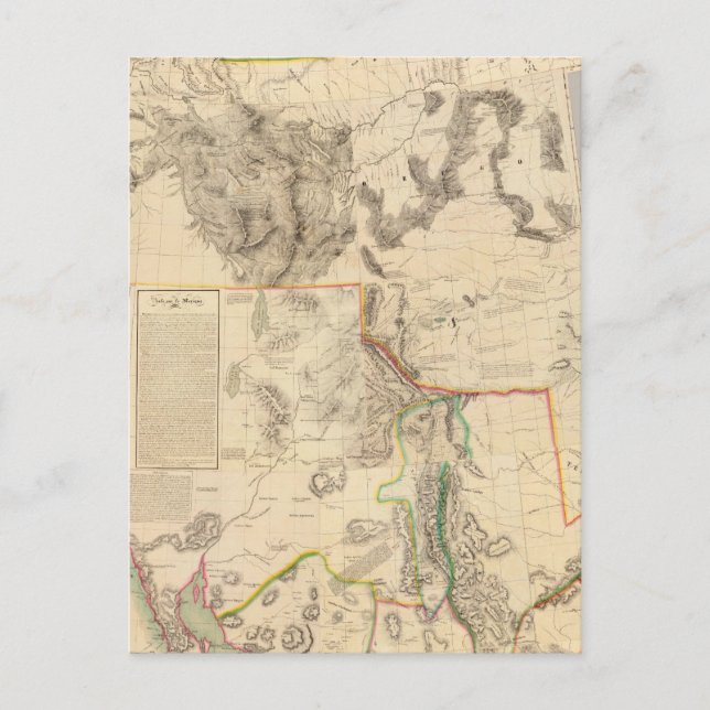 Cartão Postal Estados Unidos ocidentais compostos (Frente)