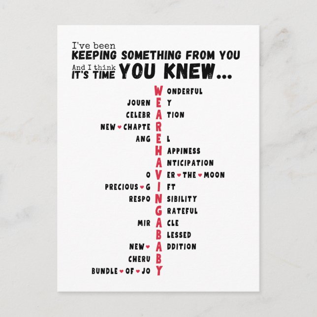 Cartão Postal Estamos a ter uma Revolução Única para Bebês (Frente)