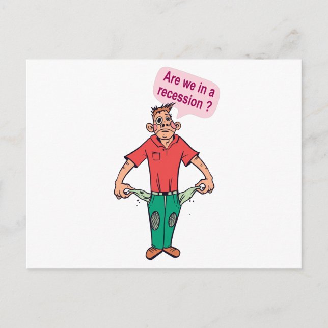 Cartão Postal Estamos em recessão? (Frente)