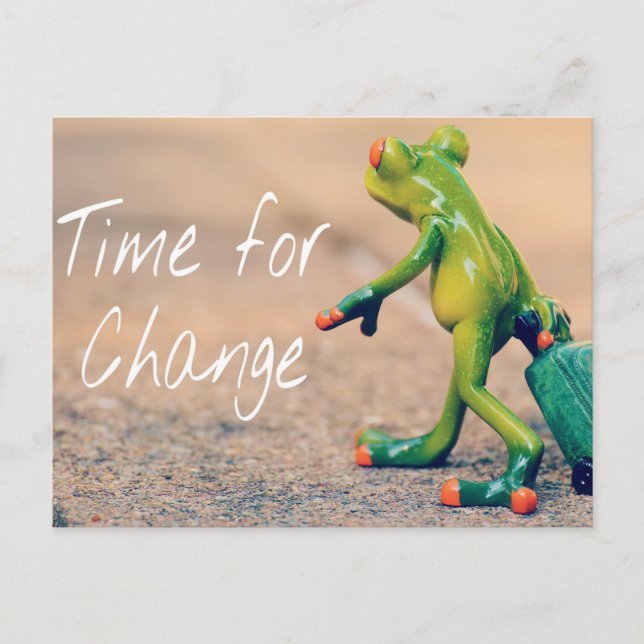 Cartão Postal Estamos nos movendo! Mas não com o sapo (Frente)