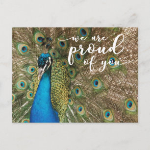 Cartão Postal "Estamos Orgulhosos de Você" 2, Foto de Pavão