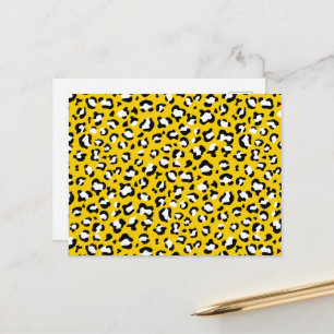 Cartão Postal Estampa de leopardo, manchas de leopardo, leopardo