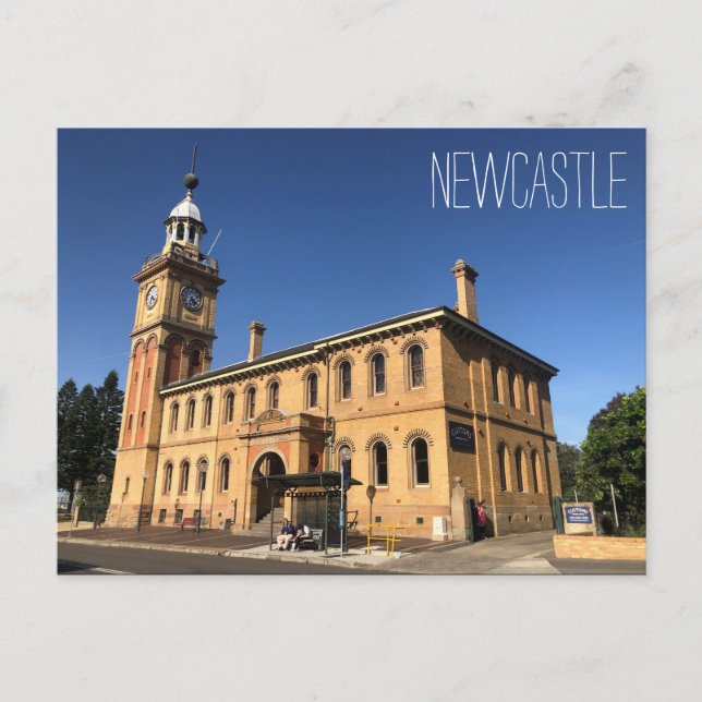 Cartão Postal estância aduaneira de newcastle (Frente)