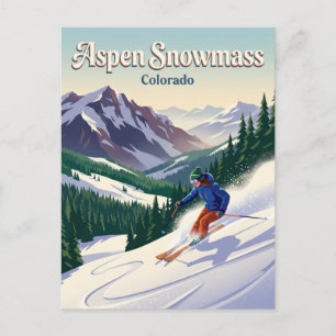 Cartão Postal Estância de Esqui Aspen Snowmass Colorado