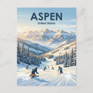 Cartão Postal Estância de Esqui Aspen Snowmass Colorado