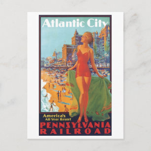 Cartão Postal Estância de todo o ano na América da Cidade Atl