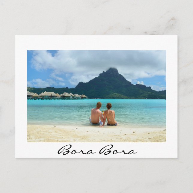 Cartão Postal Estância sobre Bora Bora Bora (Frente)