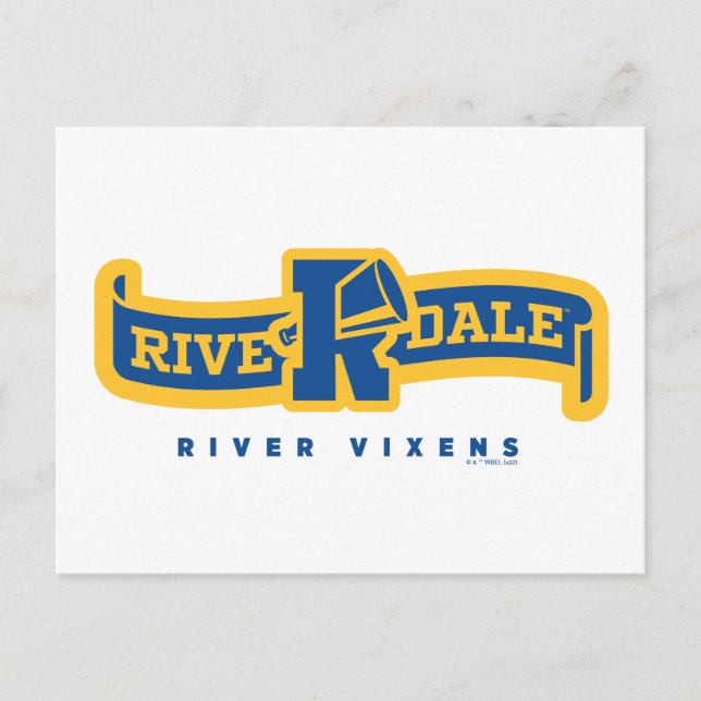 Cartão Postal Estandarte de River Vixens do Riverdale (Frente)