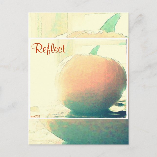 Cartão Postal Estas estações silenciosas outubro Pumpkin (Frente)